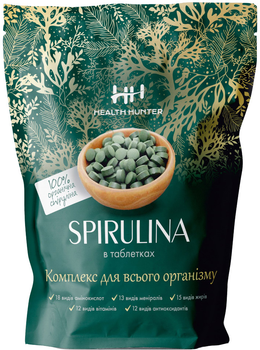 Спирулина Health Hunter таблетки 500 мг 400 г (4820270340196)