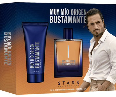 Zestaw David Bustamante Busta Muy Mio Origen Woda toaletowa 100 ml + Żel pod prysznic 75 ml (8411061036167)