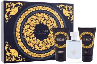 Набір Versace Pour Homme Gift Set Туалетна вода 50 мл + Гель для душу 50 мл + Бальзам після гоління 50 мл (8011003876853)