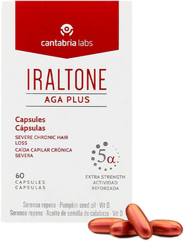 Дієтична добавка Cantabria Labs Iraltone Aga Plus Hair Loss 60 капсул (8470001908261)