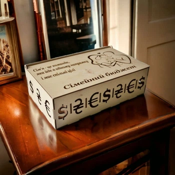 Коробка для денег "Сімейний бюджет" 30*18*9 см KolodaToys