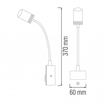 Подсветка зеркал-картин LED TURNA 3W 4200K