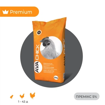 Премикс для бройлеров AVA CHICK MIX 5% 25 кг