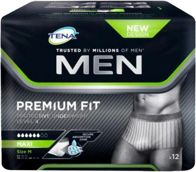 Труси-підгузки для дорослих Tena Men Protective Underwear M 12 Uds (7322540886276)