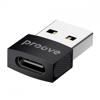 Адаптер Переходник OTG Proove Extension Type-C to USB 2.0 | 480 Мбит/с | 1шт | Черный