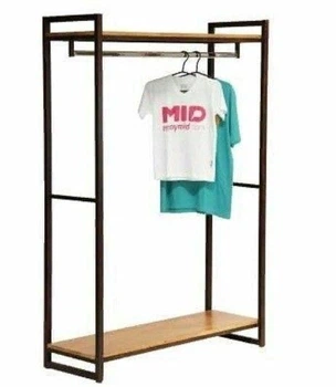Дизайнерская Напольная вешалка в стиле Loft Design 160x40x180h Черный/Дерево ATL381