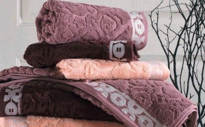 Набор полотенец Gursan. Cotton Jacquard Damask-70х140(3шт)
