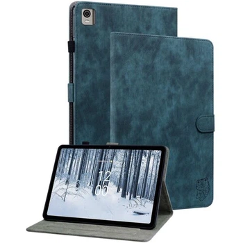 Защитный чехол Deexe Cute Tiger для Nokia T21 - Dark Blue