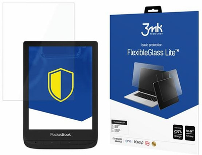 Szkło hybrydowe 3MK ElasticGlass Lite do PocketBook Touch Lux 5 (5903108464635)