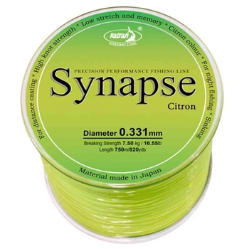 Карповая леска Katran Synapse Citron 0,331 mm 1000m