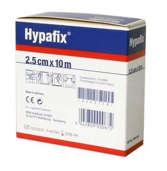 Leukopalstir BSN Medical Hypafix Gasa Adhesiva 2.5 x 10 cm (4042809000672)