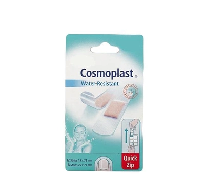 Plastry Cosmoplast Stripes Quick Zip Water Resistant 20 szt (4046871005276)