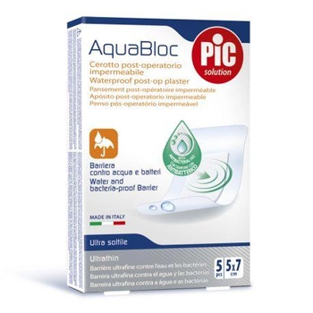 Пластырь Pic Aquabloc Sterile With Bactericide 5 шт (8058090003434)