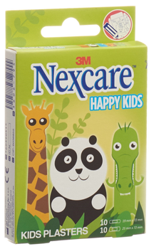 Пластырь 3М Nexcare Happy Kids Animals для детей 20 шт (5902658105562)
