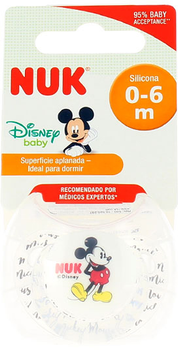 Smoczka Nuk Chupete Disney Mickey Silicona Talla 1, 0-6 miesięcy, 1 szt (4008600131311)