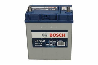 Акумулятор Bosch (J)ТК S4 Silver 40Ah, EN 330 лівий "+" 187x127x227 (ДхШхВ)0 092 S40 1901