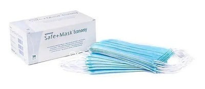 Маска захисна медична на резинках Medicom Safe + Mask® Economy 100 шт
