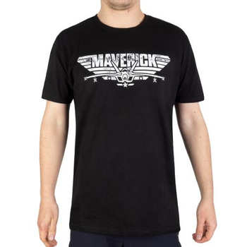 Футболка Sturm Mil-Tec з малюнком Maverick T-Shirt (Black) 2XL