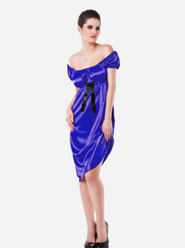 Еротичний пеньюар DKaren Plus Size Slip Anabel 4XL Blue (5903251385221)