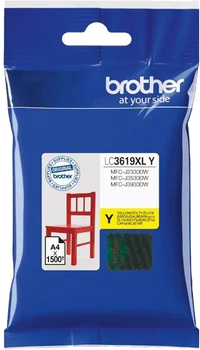 Toner Brother do DCP/MFC-J2330/3530/3930 XL 1500 stron żółty (LC3619XLY)