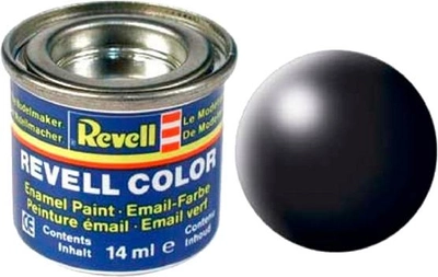 Farba emaliowa Revell Color 302 Silk 14 ml Czarny (MR-32302)