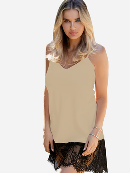 Еротичний пеньюар DKaren Slip Chanelle M Light Beige (5903251373099)