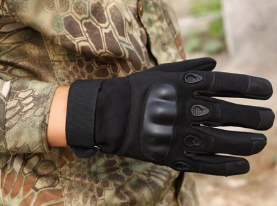 Тактичні рукавиці повнопалі Expert XL чорні