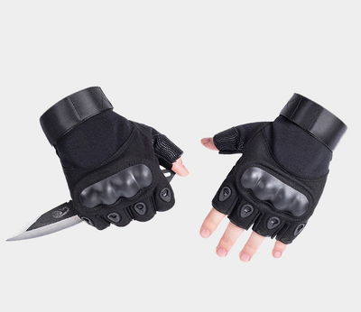 Тактичні рукавиці безпалі Expert XL чорні