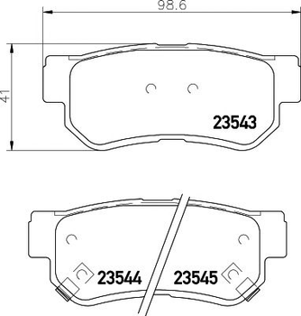 2354301 TEXTAR Гальмівні колодки до дисків Textar (2354301)