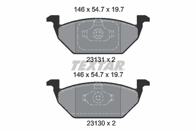 2313001 TEXTAR Гальмівні колодки до дисків Textar (2313001)