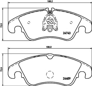 2474301 TEXTAR Гальмівні колодки до дисків Textar (2474301)