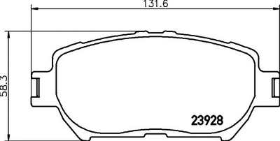 2392801 TEXTAR Гальмівні колодки до дисків Textar (2392801)