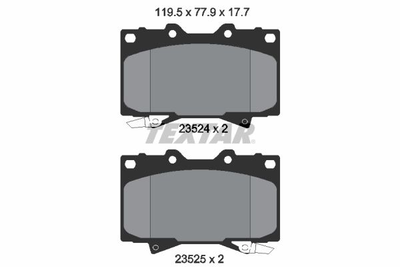 2352402 TEXTAR Гальмівні колодки до дисків Textar (2352402)