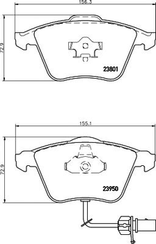 2395001 TEXTAR Гальмівні колодки до дисків Textar (2395001)