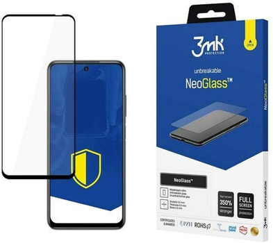 Захисне скло 3MK NeoGlass для Xiaomi Redmi Note 10 5G чорне (5903108432450)