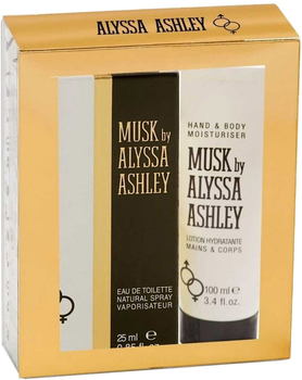 Zestaw damski Alyssa Ashley Women's Perfume Musk Woda toaletowa damska 50 ml + Balsam do ciała 200 ml (3495080742037)