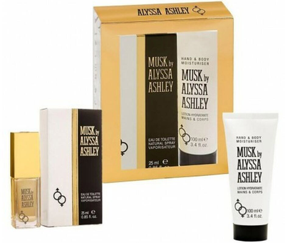 Zestaw damski Alyssa Ashley Women's Perfume Musk Woda toaletowa damska 50 ml + Balsam do ciała 200 ml (3495080742037)