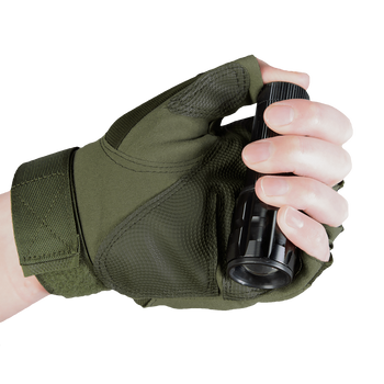 CamoTec рукавички Air Tac Shot Olivе, військові рукавички олива, армійські рукавички відкриті, рукавички безпалі