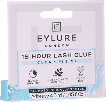 Klej do sztucznych rzęs Eylure 18 Hour Lash Glue Clear Finish 4.5 ml (5011522155029)