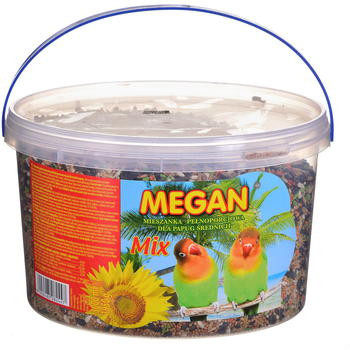 Корм для папуг середнього розміру MEGAN 3 л (5906485082447)
