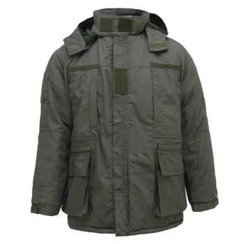 Куртка тактична з врізними кишенями Ріп-Стоп Сіра (полинь) 58