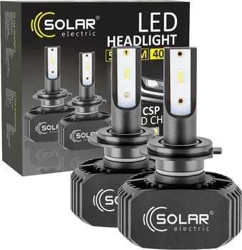 Автолампи Solar Electric LED H7 12/24В 40 Вт 5000 лм 6000K CSP1860 (8207 SE)