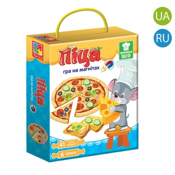 Игра магнитная Vladi Toys "Пицца укр" (VT3004-02)