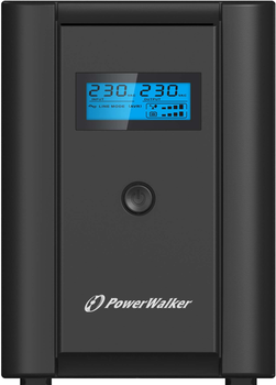 Джерело безперебійного живлення PowerWalker VI SHL 2200VA (1200W) Black (VI 2200 SHL FR)
