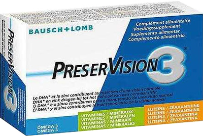 Witaminy i minerały Bausch+lomb Preservision Pack Of 3 Months 180 Capsules (8470001637611)