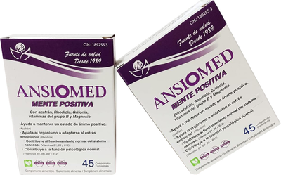 Suplement diety Bioserum Ansiomed Mente Positiva 45 Comprimidos (8427268010732)