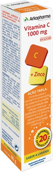 Suplement diety Arkopharma Arkovital Vitamin C 20 Effervescent Tablets Duplo (8428148459771)