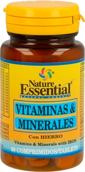 Kompleks witamin i minerałów Nature Essential Vitamins and Minerals 60 Tablets (8435041330908)