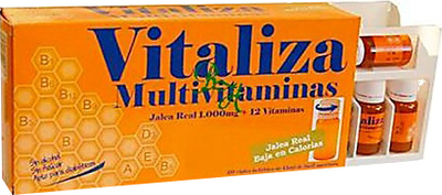 Комплекс вітамінів та мінералів Pharma Otc Vitaliza Royal Jelly Multivitamins 20 ампул (8436017721843)