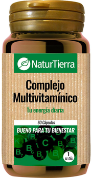 Комплекс вітамінів та мінералів Naturtierra Complejo Multivitamínico 60 капсул (8412016361938)